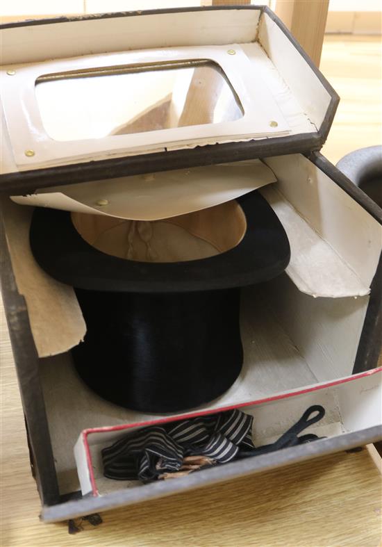 A top hat in a box